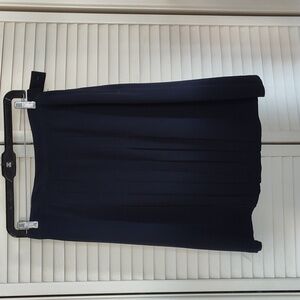 J. PETERMAN SILK PLEATED SKIRT